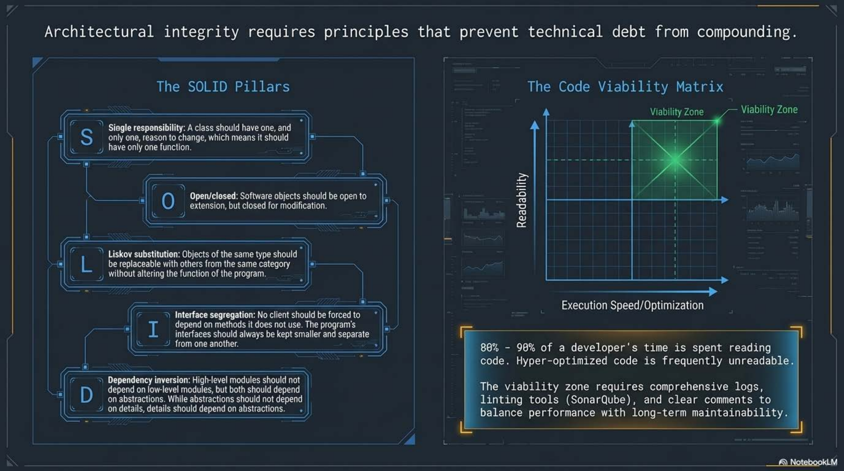 SOLID principles and Code Viability Matrix