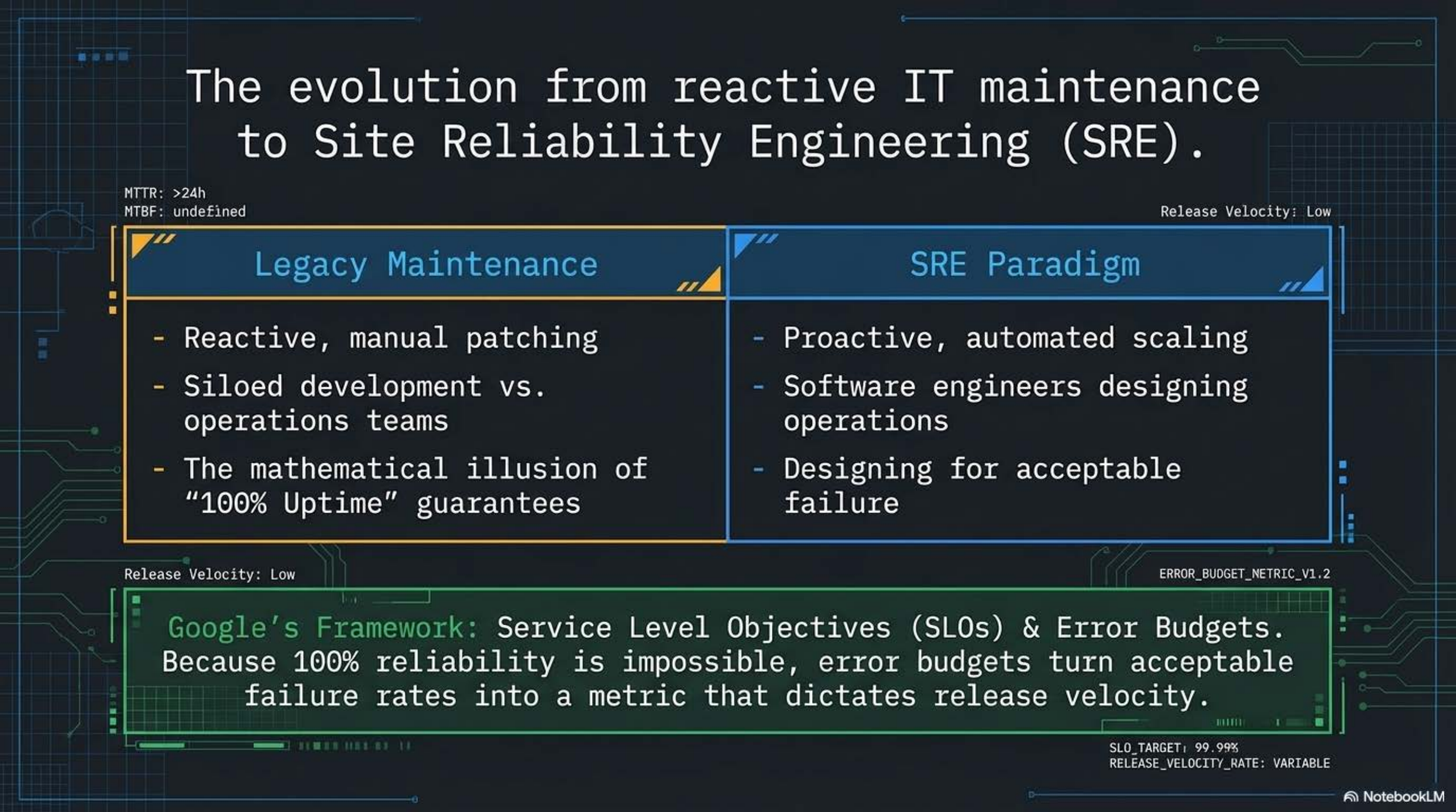 SRE framework